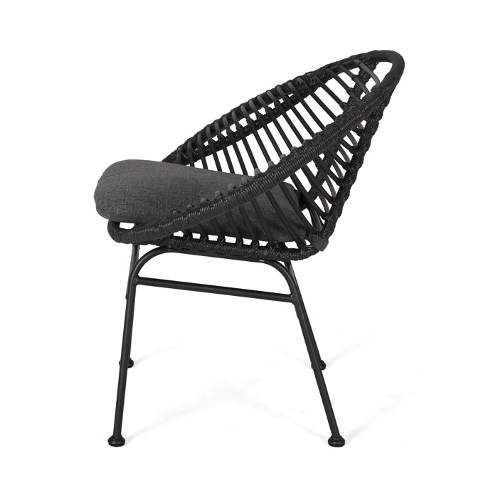 Oliver Engle Outdoor Woven Patio Chair with Cushions & Reviews Wayfair